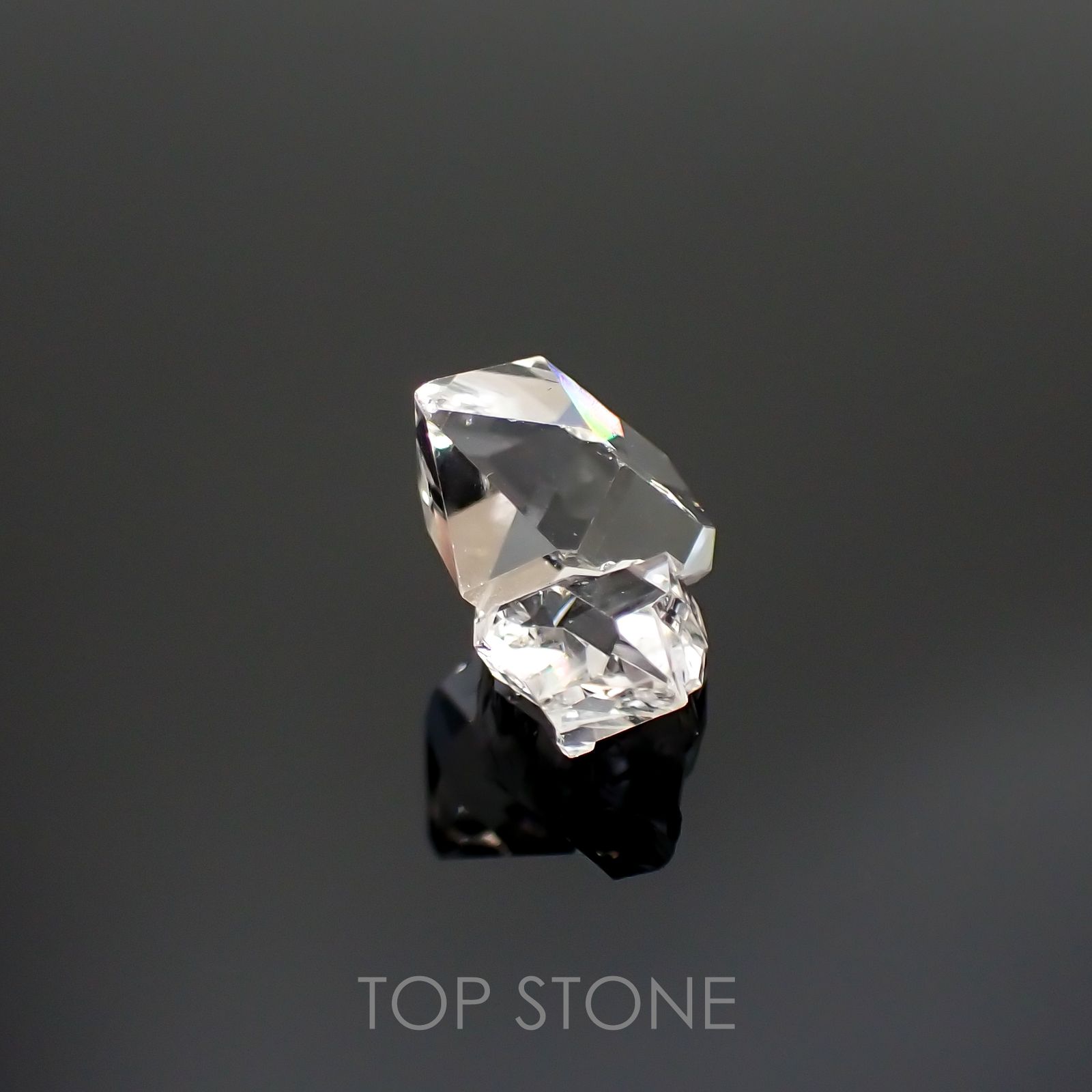 ハーキマーダイヤモンド 原石 アメリカ・ニューヨーク州産 2.94ct[220115429]10.1x10mm前後