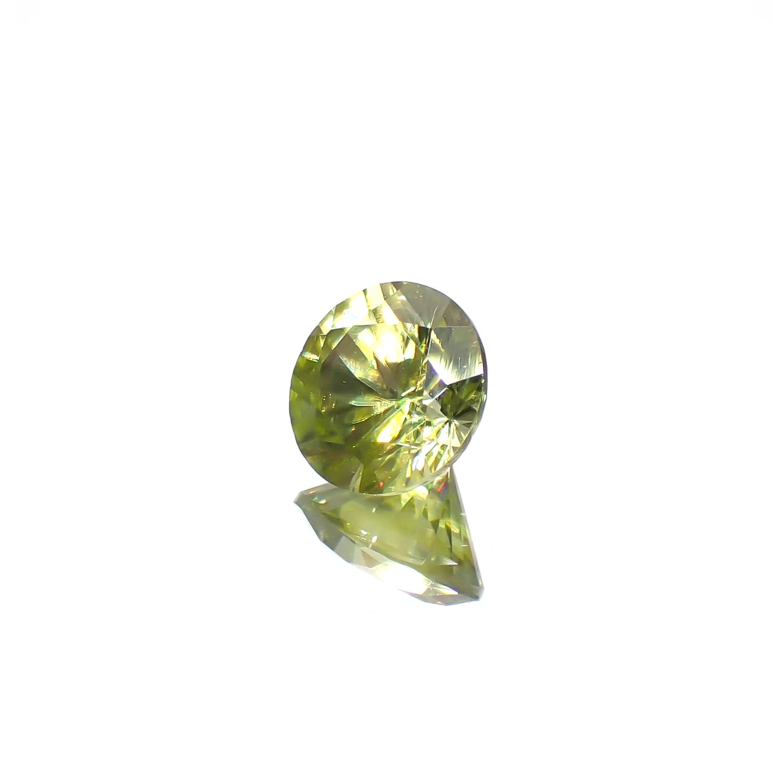 スフェーン(宝石名スフェーン)マダガスカル産 0.99ct 識別済[240627947]6.1x6.1mm前後