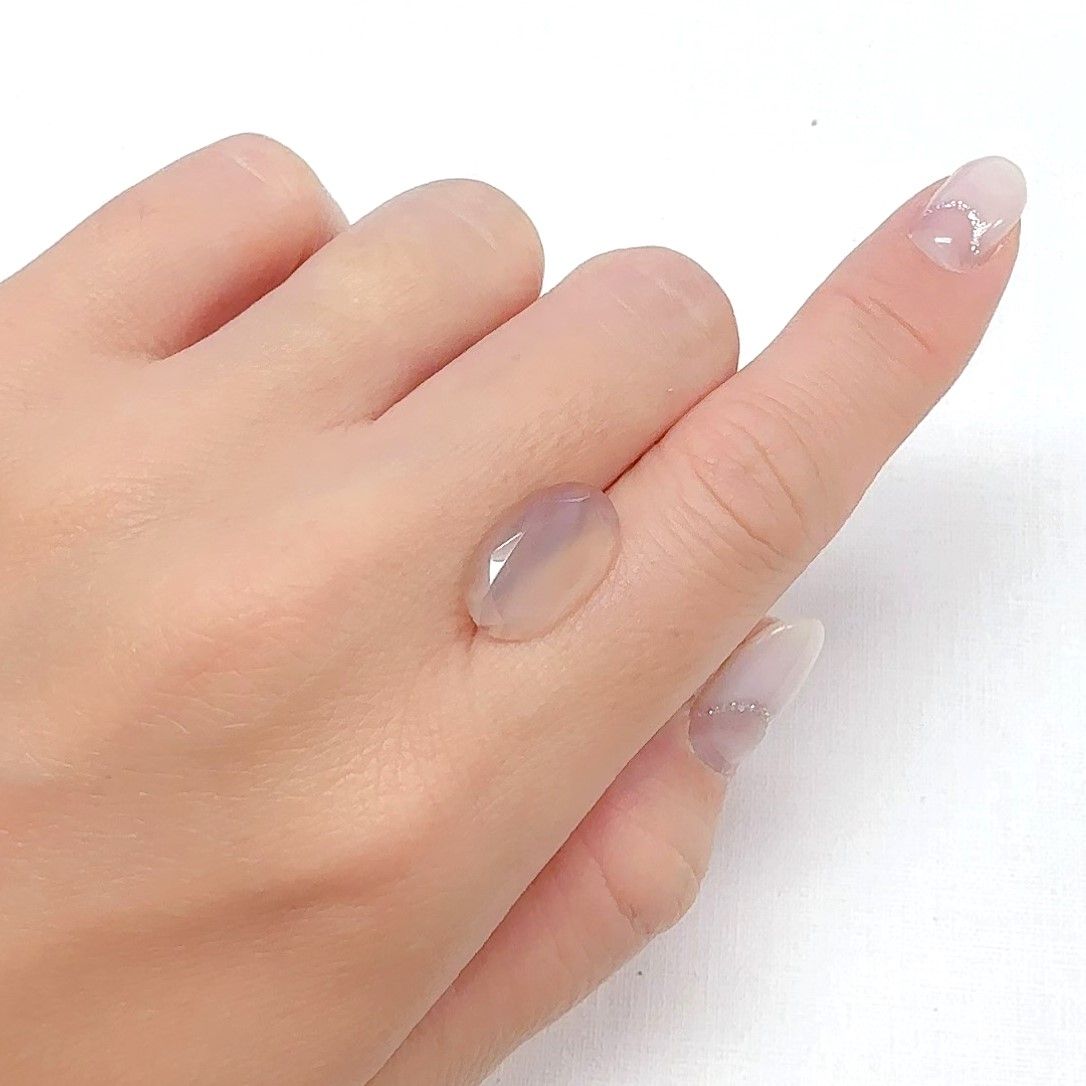 アイリスカルセドニー ブラジル・ミナスジェライス州産 3.45ct[240527813]15.4x9.4mm前後