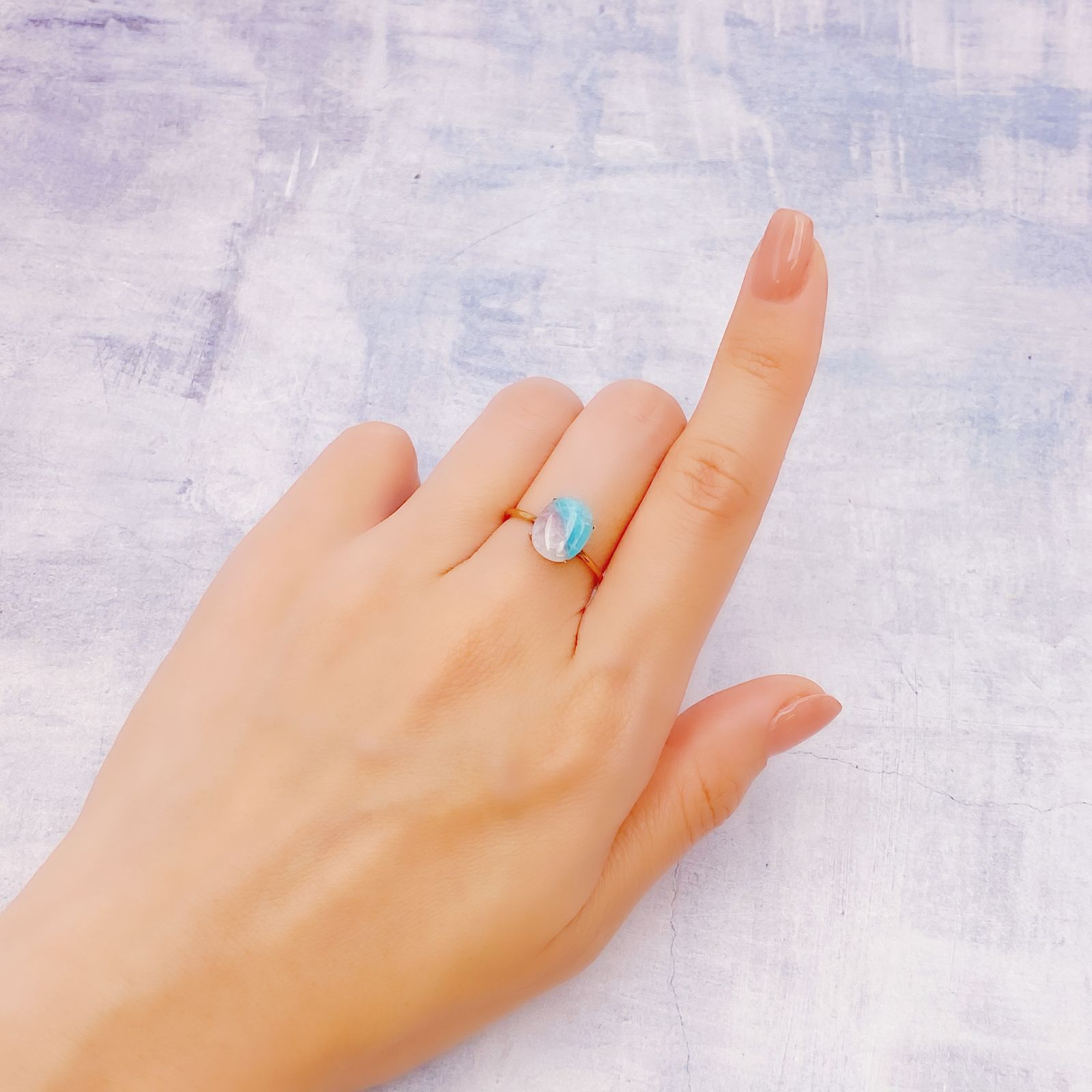 ◇リバーシブル◇パライバトルマリンインクォーツ ブラジル産 1.83ct [241129447]10.1x8.1mm前後