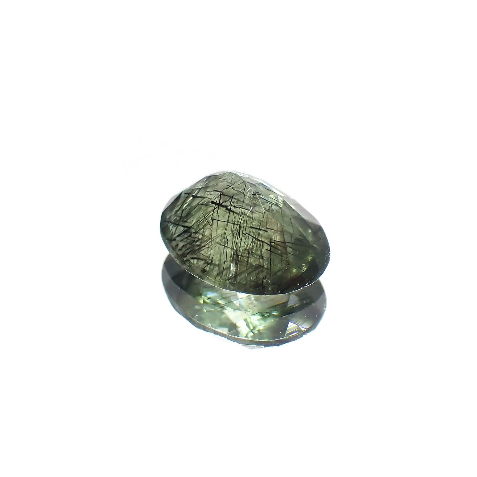 ルドウィジャイトインペリドット パキスタン産 1.72ct / 8.8x7mm前後 [260414223]