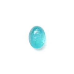 パライバトルマリン(宝石名トルマリン/別名パライバ・トルマリン)ブラジル・キントス鉱山産 0.910ct ソ付(宝貴協)[240928727]7.18x5.17mm前後