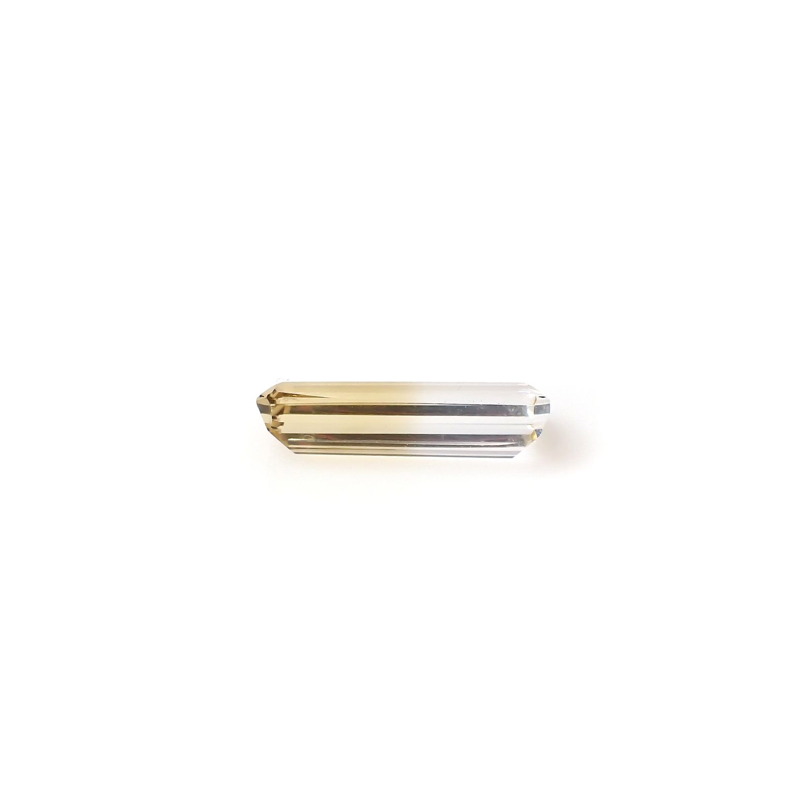 バイカラーシトリン ブラジル・ミナスジェライス州産 7.16ct[240326456]20.5x7.6mm前後
