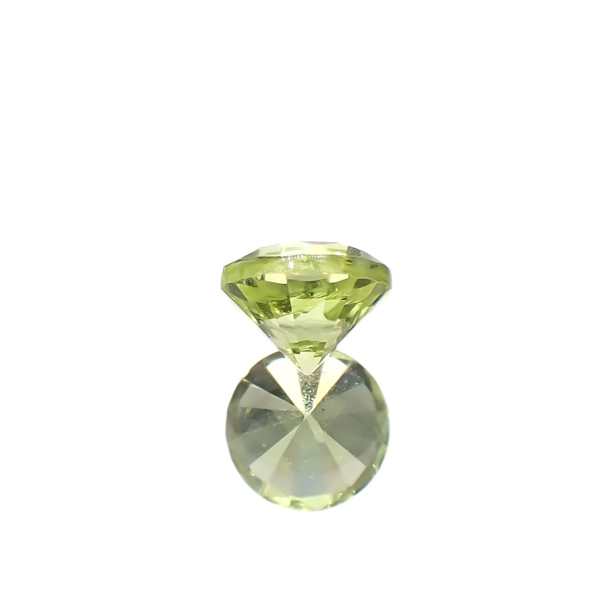 パロットクリソベリル(宝石名クリソベリル)インド産 0.27ct 識別済[240627985]3.7x3.7mm前後