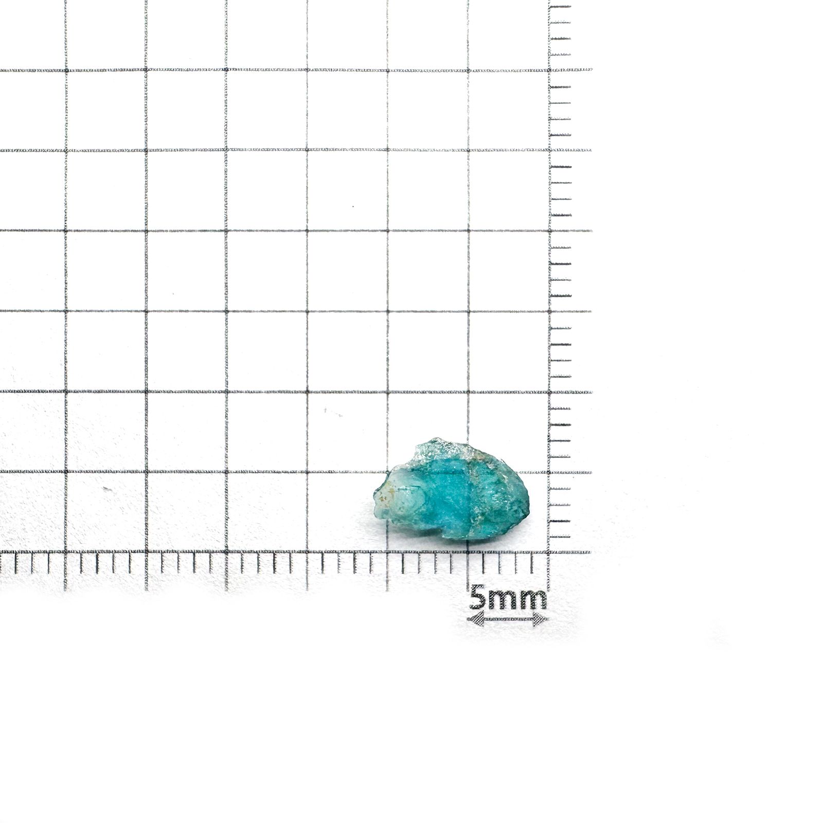 パライバトルマリン 原石スライス ブラジル・パライバ州バターリャ鉱山産 0.53ct [241029346]9.6x6.3mm前後