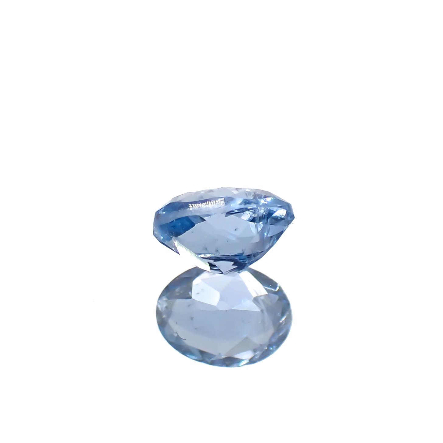 タトゥーアクアマリン ブラジル・ミナスジェライス州タトゥー鉱山産 0.19ct[240627944]4.2x3.1mm前後