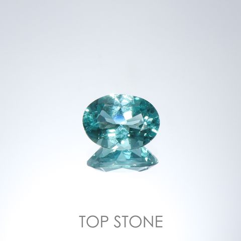 ブルーグリーンアパタイト(宝石名アパタイト)マダガスカル産 0.64ct 識別済[220515939]6.5x4.8mm前後