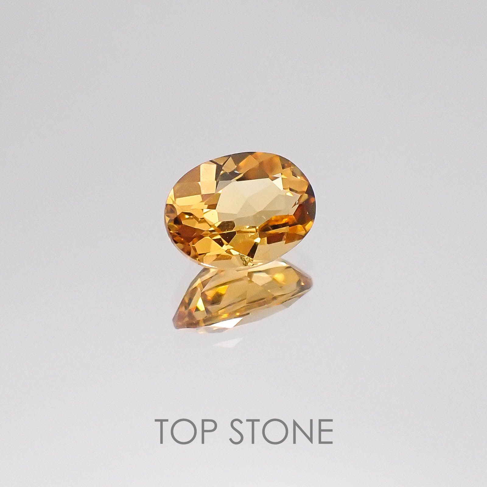 インペリアルトパーズ ブラジル産 ルース 0.75ct[20084377]6.5×4.9mm前後