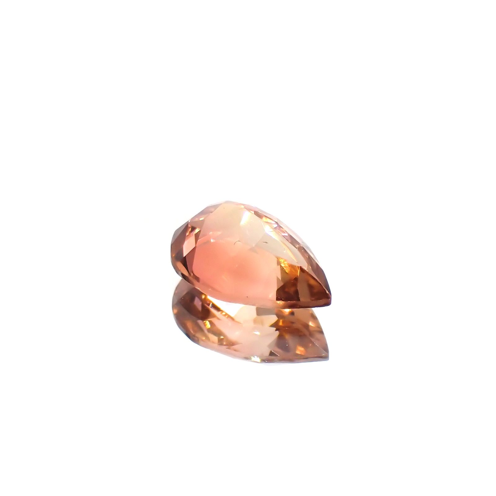 バイカラートルマリン(宝石名トルマリン)コンゴ産 1.25ct 識別済[220115002]9x6mm前後