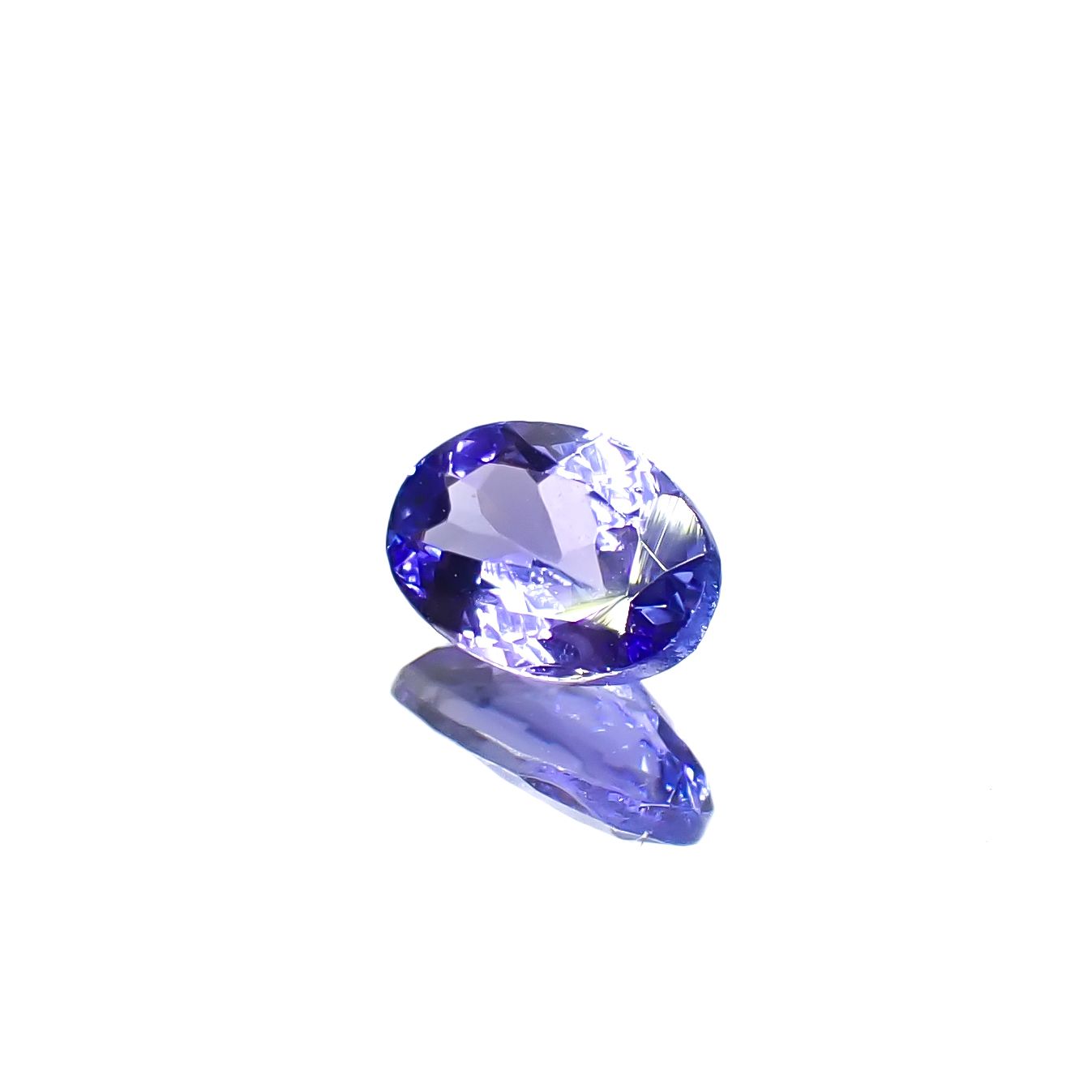 タンザナイト(宝石名タンザナイト)タンザニア産 0.48ct 識別済[240628335]6.1x4.1mm前後