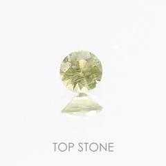 パラサイティックペリドット ソーティング付き 採取地：ロシア 0.047ct[20117252]2.3×2.3mm前後