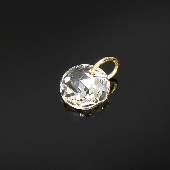 ◇La terre(ラ・テール)◇K18ダイヤモンドチャーム TTLC/SI (宝石名ダイアモンド) 0.122ct 識別済[220115350]3.1x3.1mm前後