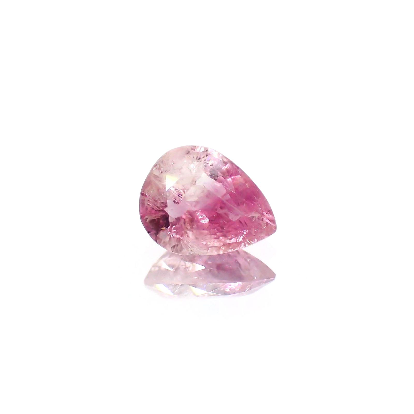 ピンクポードレッタイト(宝石名ピンク・ポードレッタイト)ビルマ産 ソ付(彩珠) 0.742ct / 7.4x5.9mm前後 [260722815]