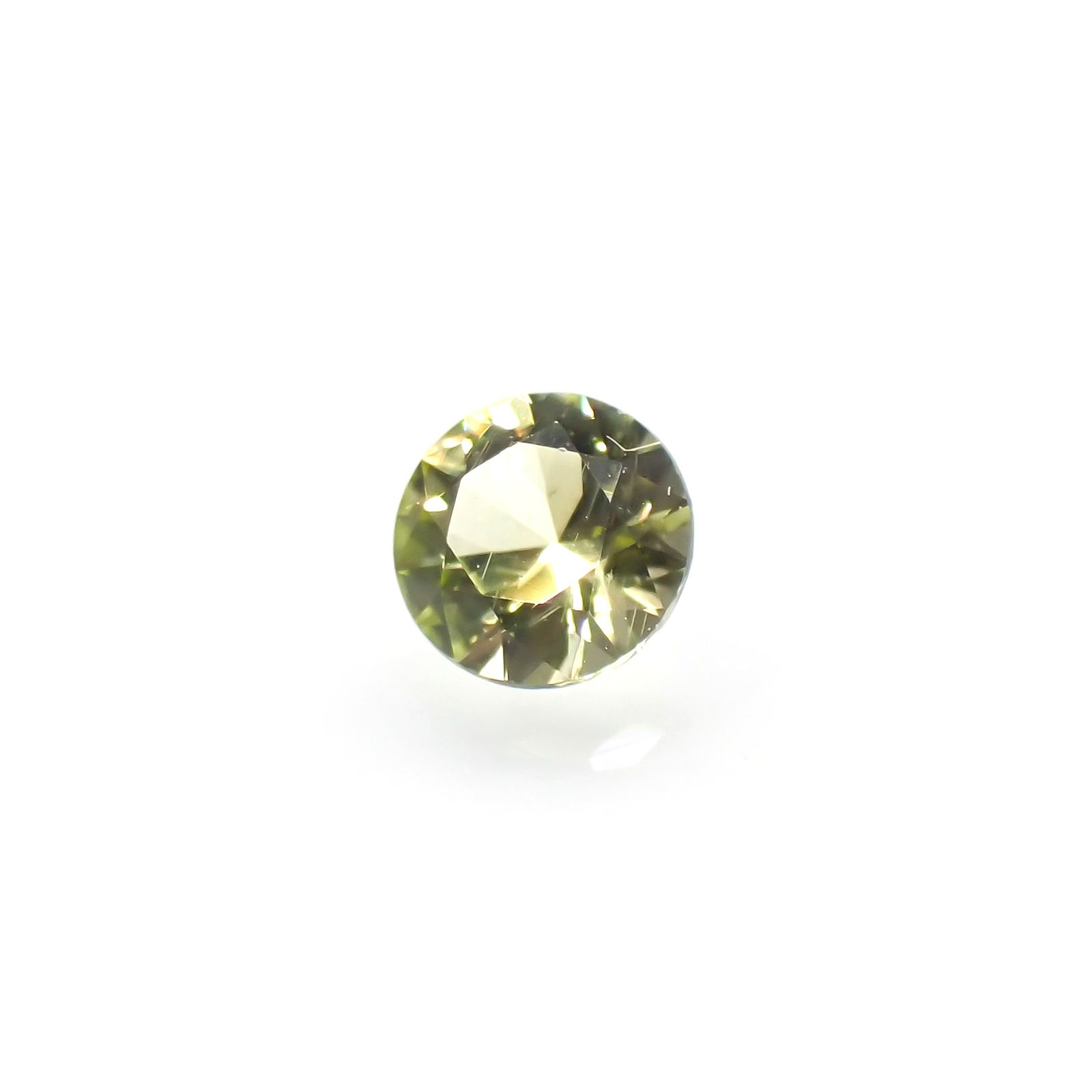 パラサイティックペリドット(宝石名ペリドット)採取地：ロシア 0.084ct 識別済[220616229]2.7x2.7mm前後
