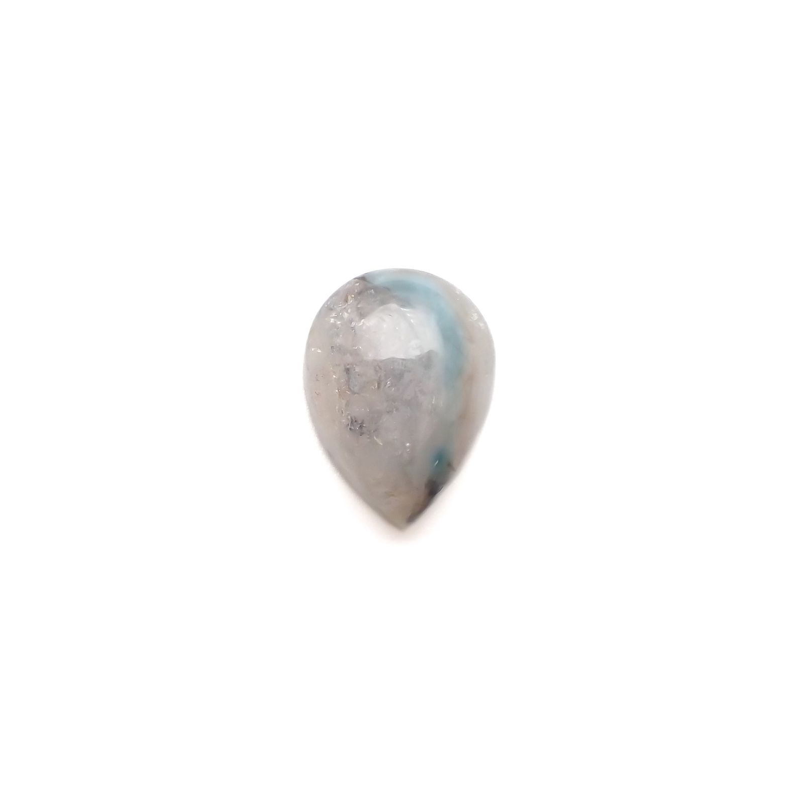 パライバクォーツ(宝石名ギラライト イン クォーツ)ブラジル・パライバ州産 4.22ct 識別済[230722557]12.5x9.3mm前後