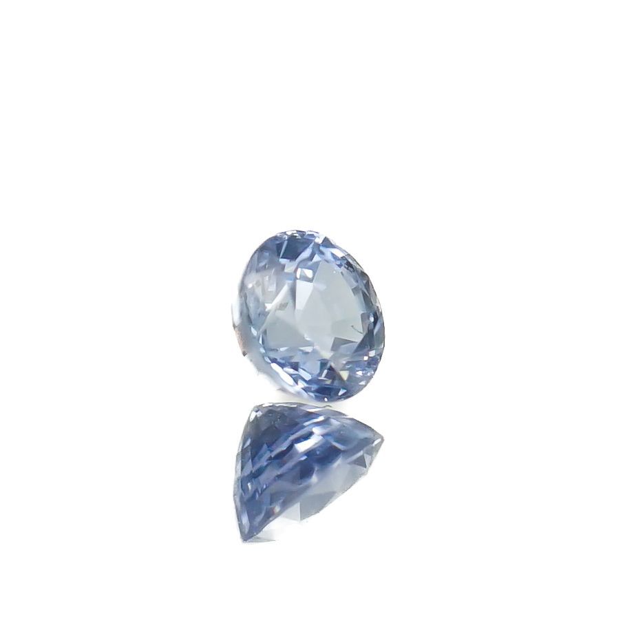 アイスブルーサファイア(宝石名サファイア)スリランカ/マダガスカル産 0.34ct 識別済[230119941]3.9x3.8mm前後