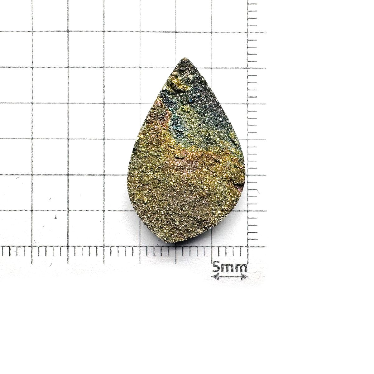 レインボーパイライト 原石 ロシア産 11.50ct[240527469]24.2x15.7mm前後