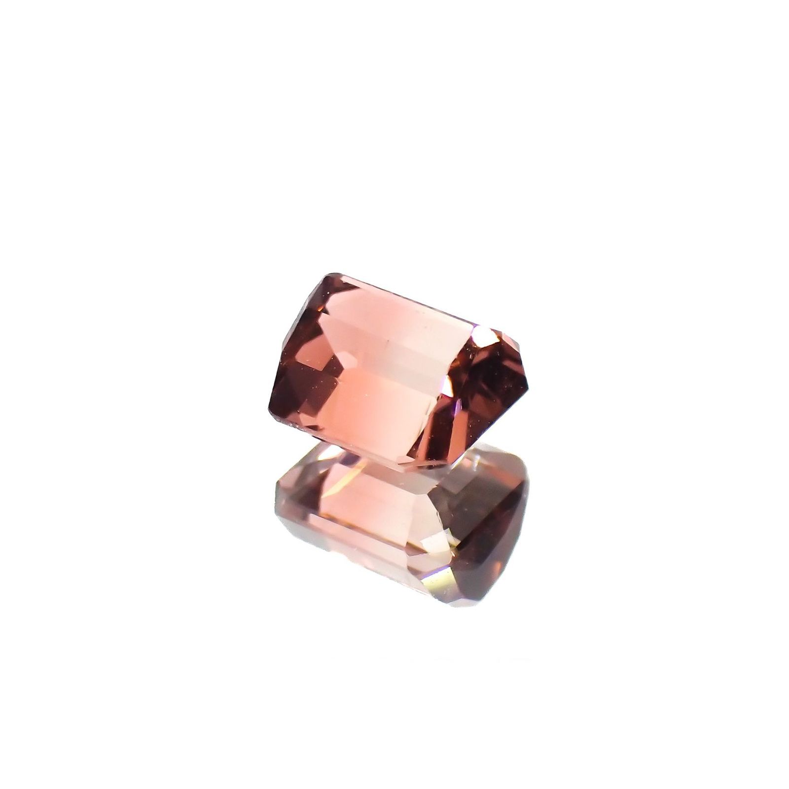 バイカラートルマリン(宝石名トルマリン)アフガニスタン産 0.59ct 識別済[221219561]4.6x4.3mm前後