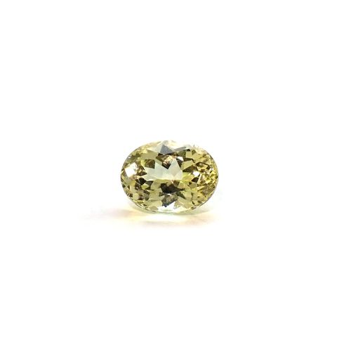 イエローアパタイト メキシコ産 1.03ct / 6.8x5.1mm前後 [260632465]