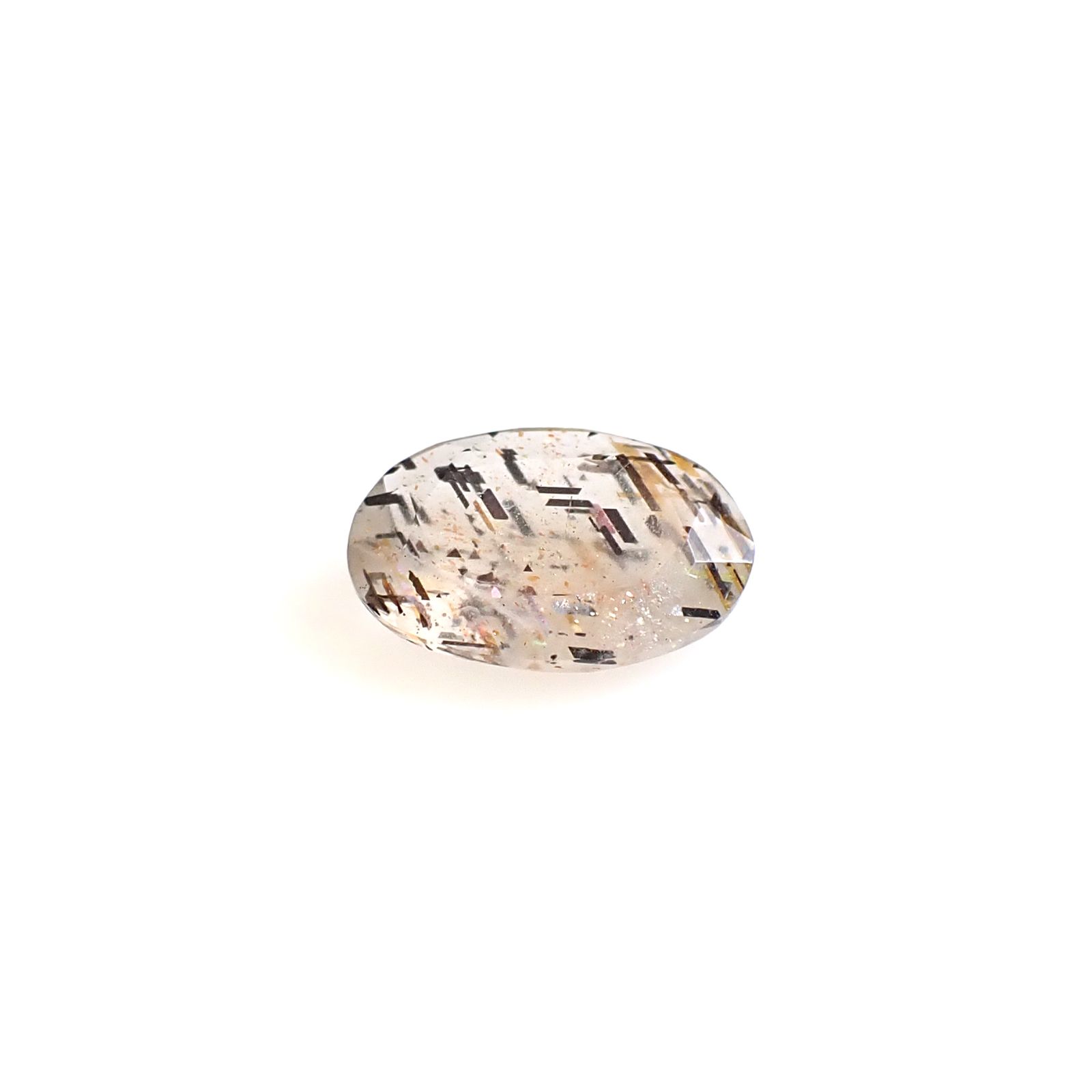 レインボーラティスサンストーン オーストラリア産 1.79ct [250229850]11.1x7.7mm前後