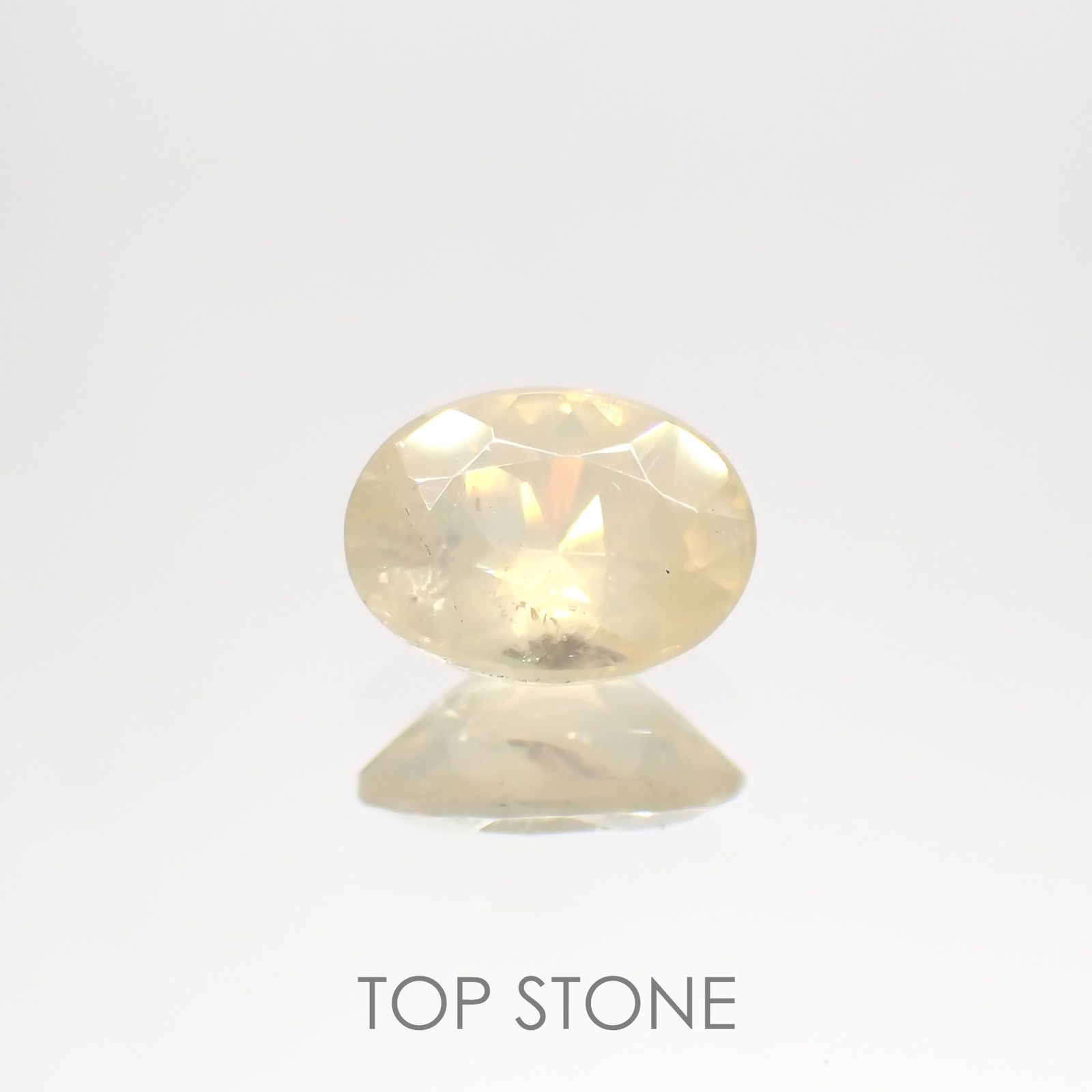 シーライト(宝石名シーライト) 中国産 1.146ct ソ付(彩珠)[20117728]6.5×4.7mm前後