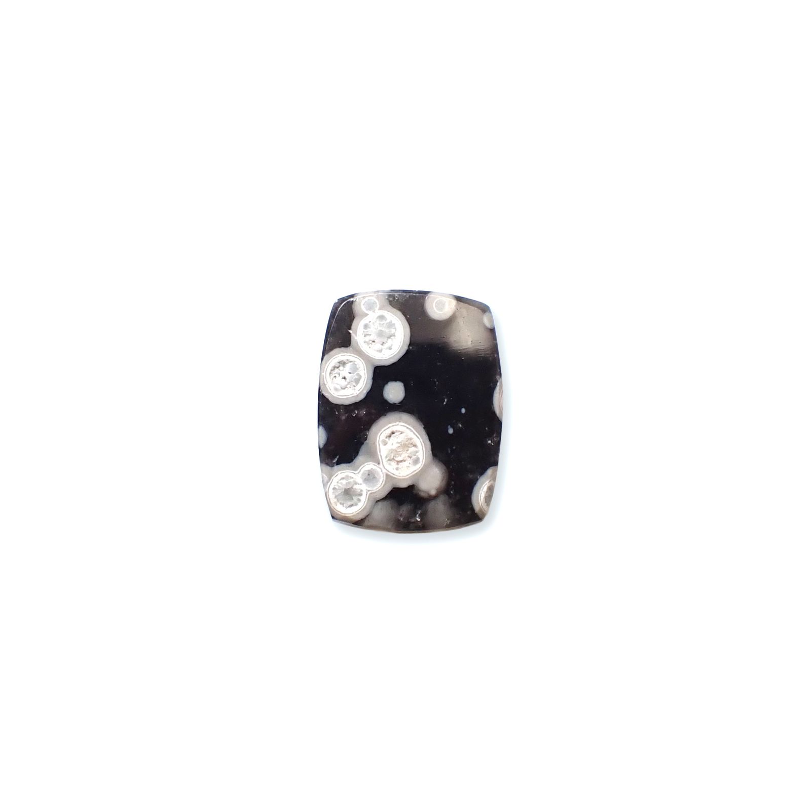 コスミックオブシディアン イタリア産 3.05ct [250730664]12.1x9.1mm前後