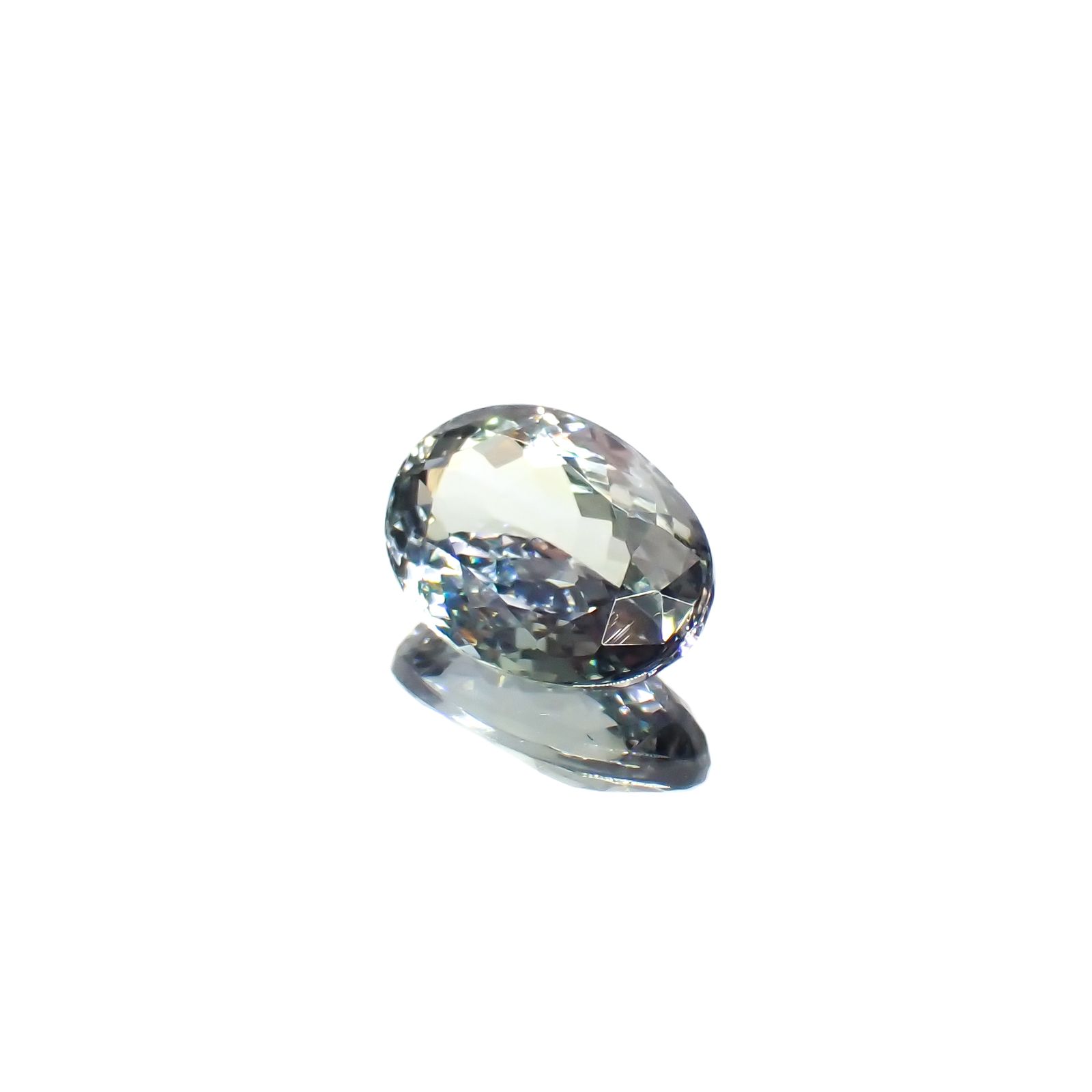 バイカラータンザナイト(宝石名ゾイサイト)タンザニア産 2.66ct 識別済[231224806]10.7x7.5mm前後