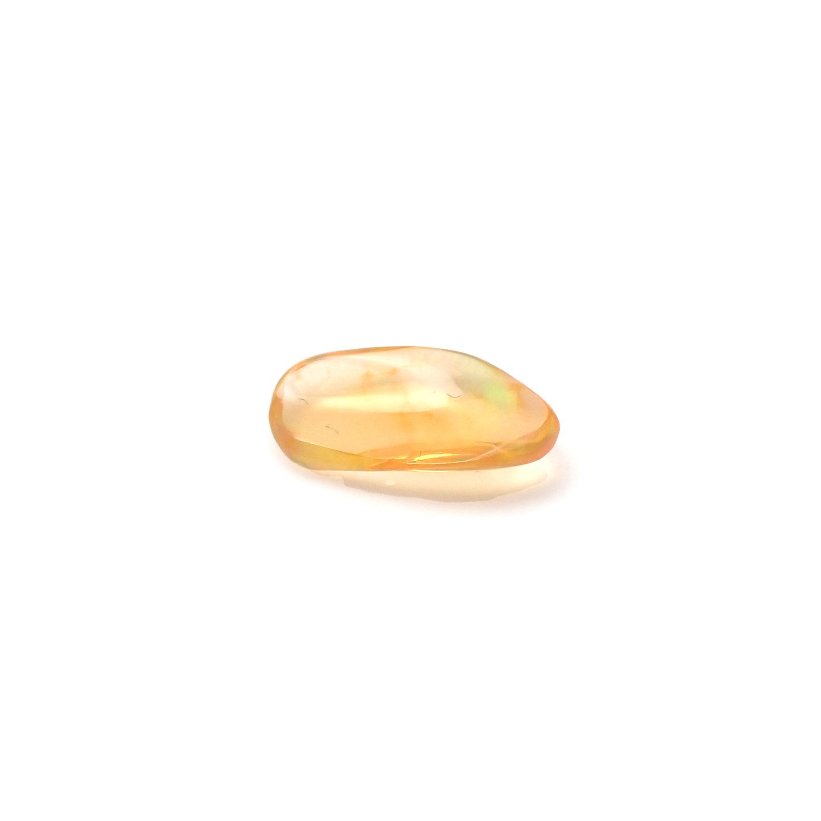 ファイヤーオパール 原石 メキシコ産 0.56ct [240125272]10x5.6mm前後