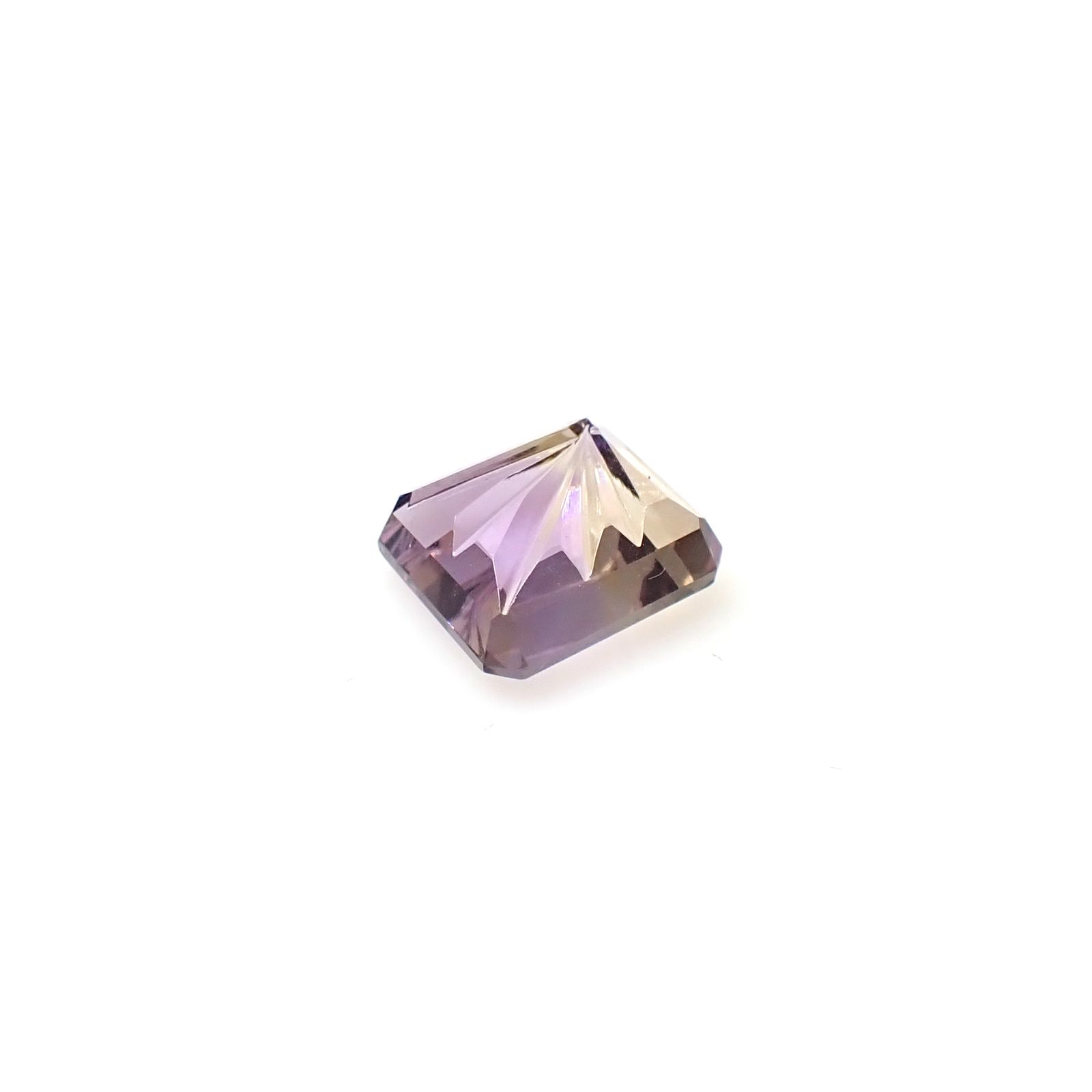 ◇甲州貴石切子Plus Three◇アメトリン カード付き ボリビア産 5.73ct [250630483]11.6x10.3mm前後
