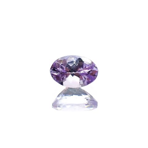 バイオレットゾイサイト(宝石名バイオレット・ゾイサイト)タンザニア産 識別済 0.56ct / 6x4mm前後 [220114944]