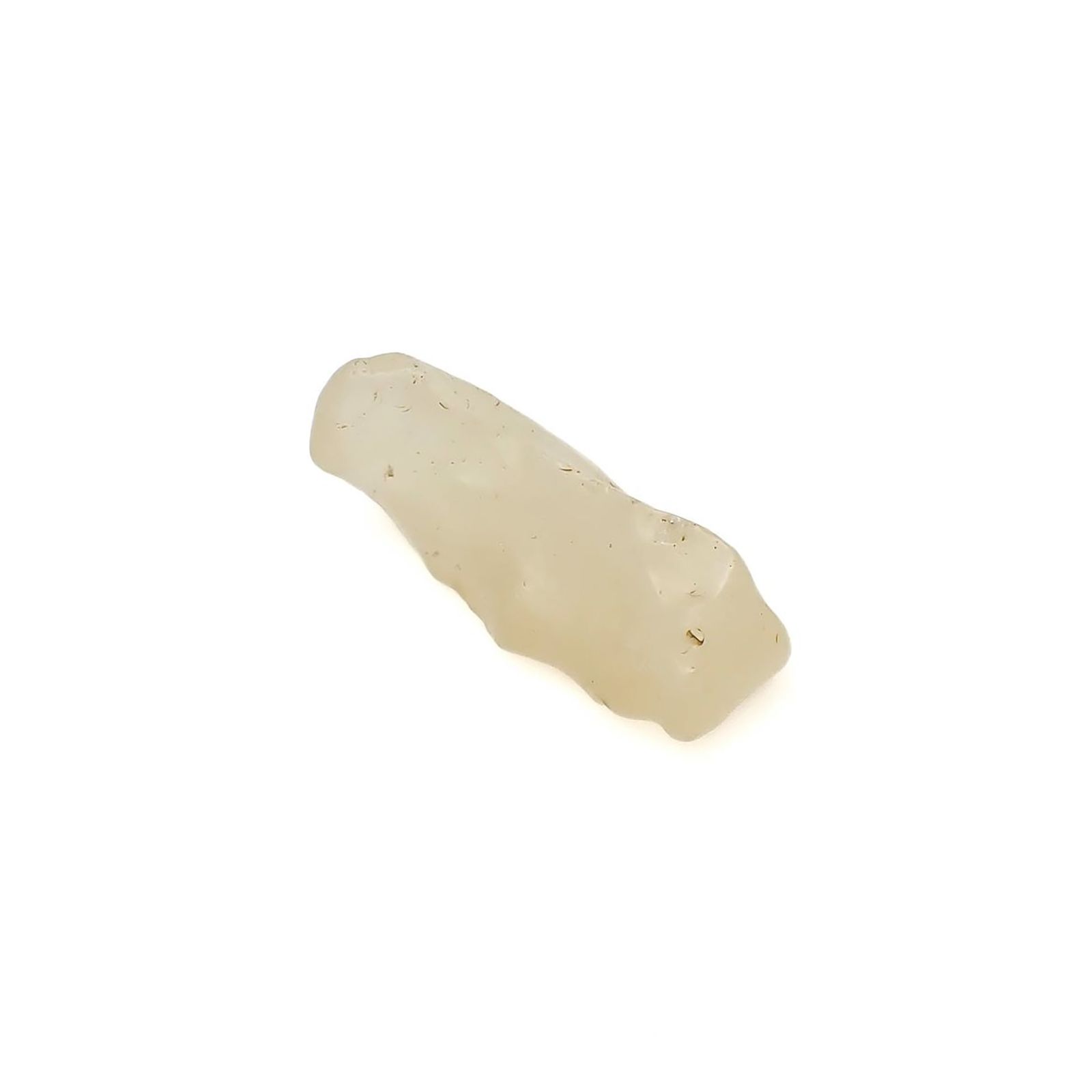 リビアングラス 原石 発見地：エジプト・リビア砂漠 15.51ct / 26.8x12.4mm前後 [260729283]