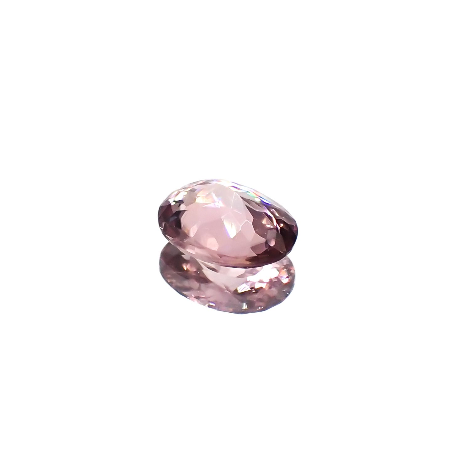カラーシフト ピンクダイアスポア アフガニスタン産 0.63ct[240326993]6.3x5.1mm前後