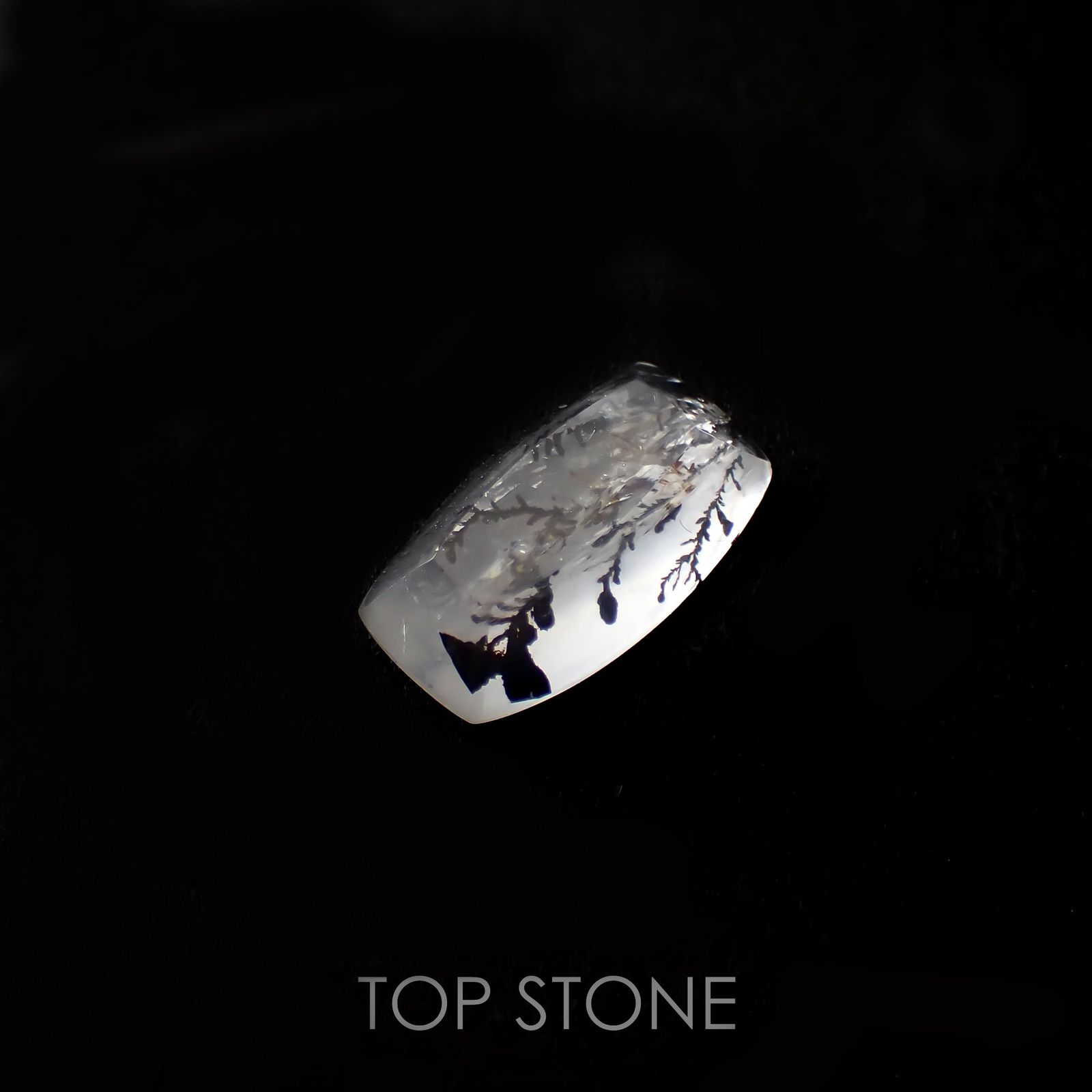 デンドリチッククォーツ ブラジル産 3.42ct[220817335]13.3x7.8mm前後