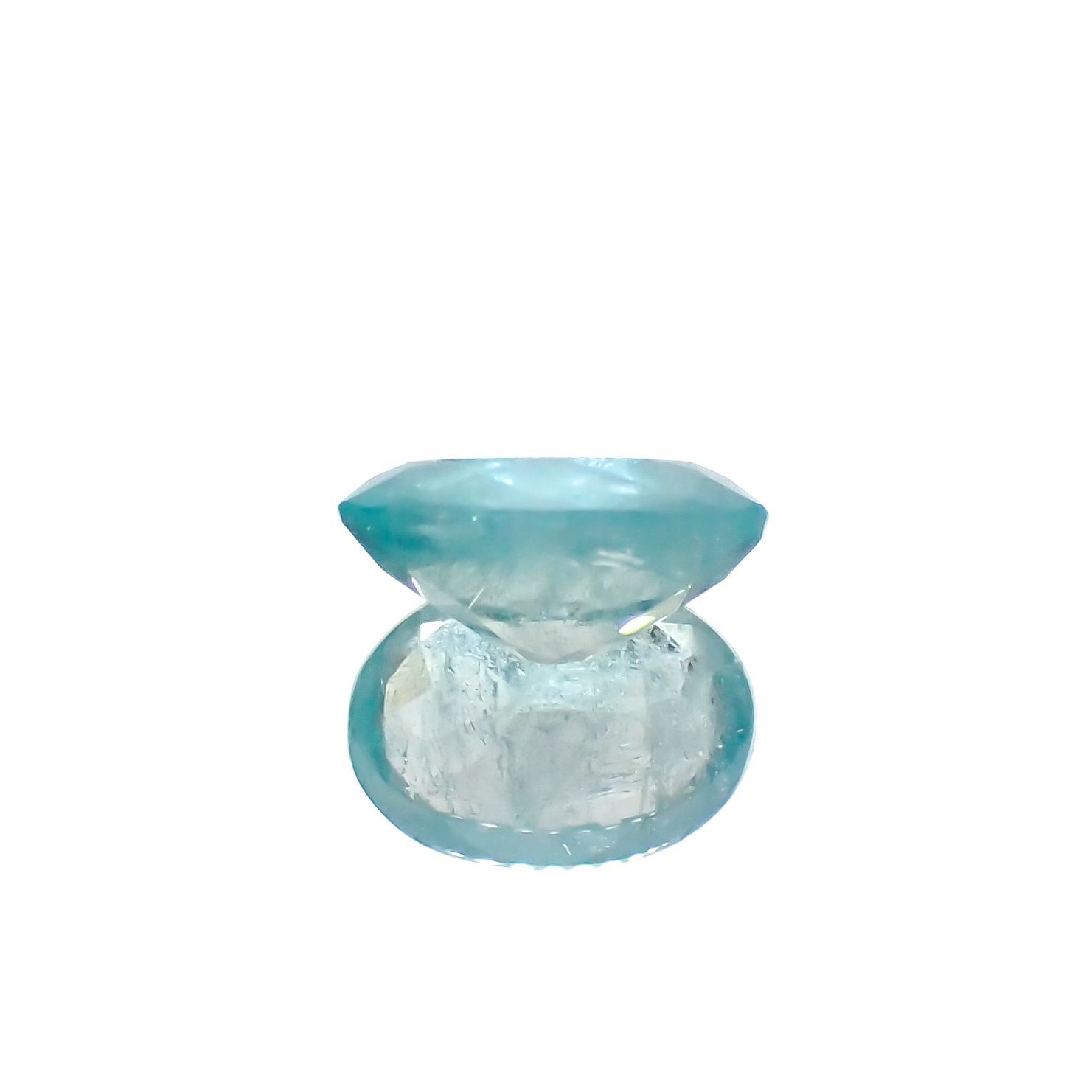 ユークレース(宝石名ブルー・ユークレース)コロンビア産 1.576ct ソ付(彩珠)[221018851]9x6.5mm前後