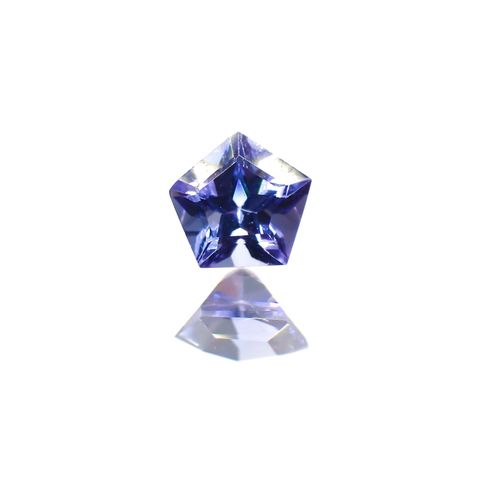 ◇ペンタゴンカット◇タンザナイト(宝石名タンザナイト)タンザニア産 0.27ct 識別済[220113850]4.1x4.3mm前後