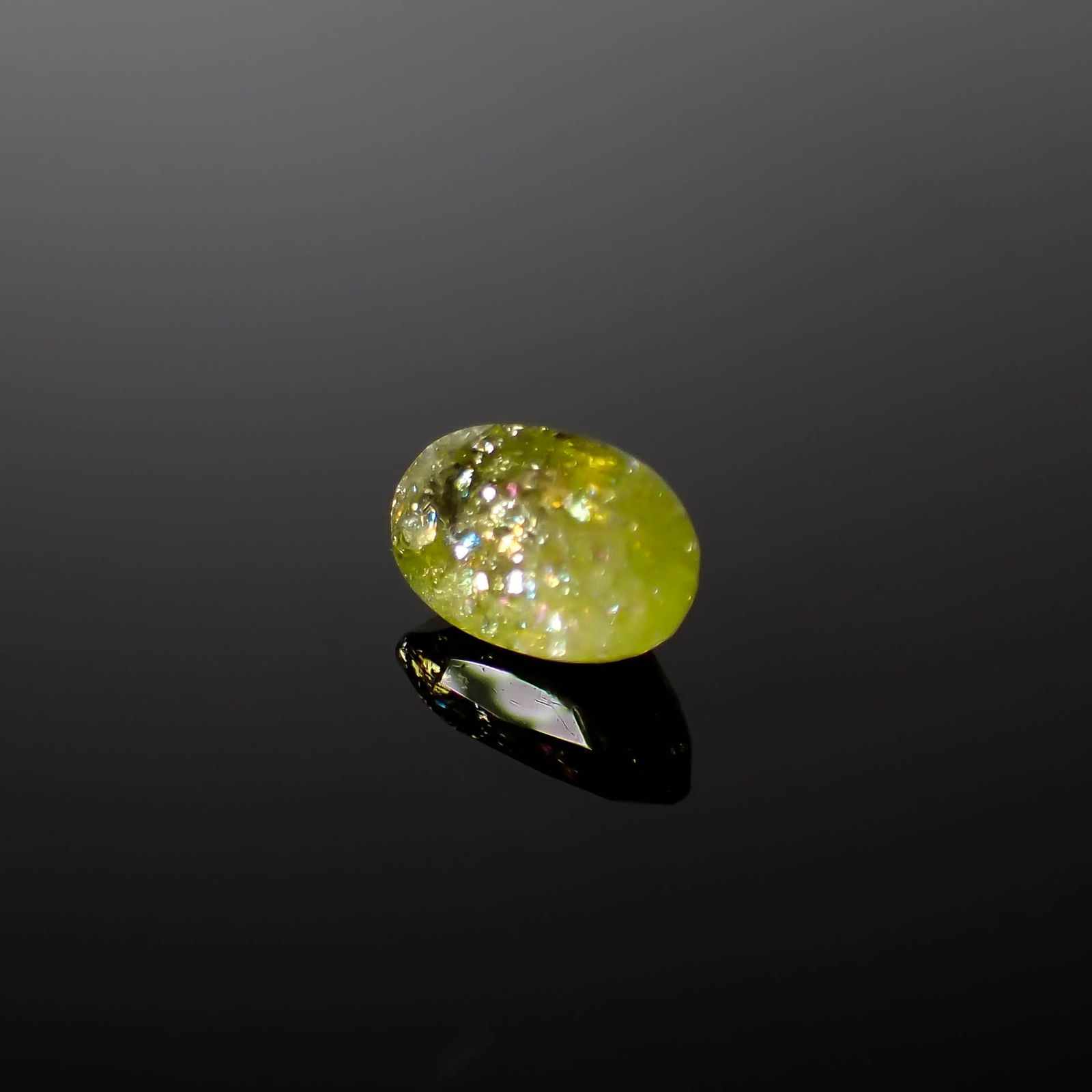 イリデッセンスクロムトルマリン ケニア産 1.66ct[240928935]9.3x5.8mm前後
