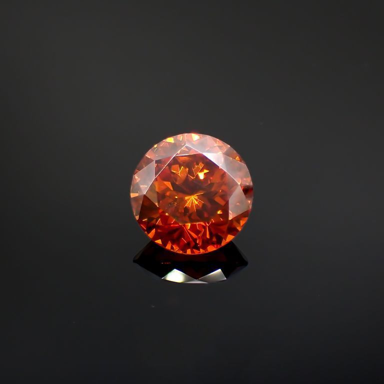 オレンジスファレライト(宝石名オレンジ・スファレライト)スペイン・カンタブリア州サンタンデール産 13.704ct ソ付(彩珠)[221018957]14x14mm前後
