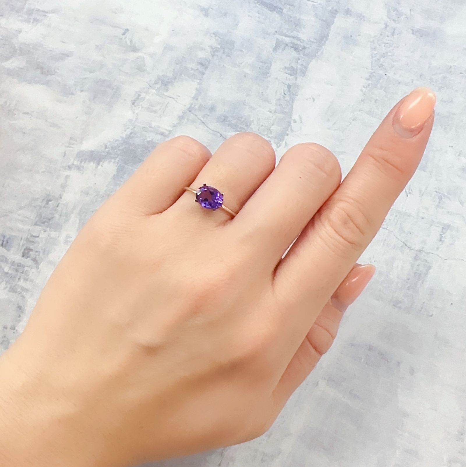 カラーシフトアメジスト ブラジル/ウルグアイ産 1.16ct[230120185]8x6mm前後