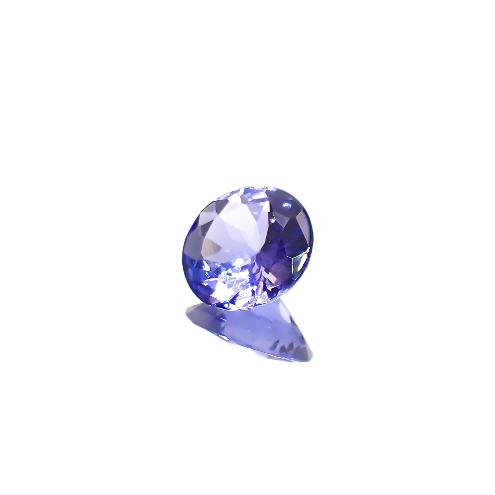 タンザナイト(宝石名タンザナイト)タンザニア産 0.78ct 識別済[240628332]6.5x6.5mm前後