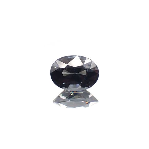 プラチナスピネル(宝石名スピネル) ビルマ産 0.838ct ソ付(彩珠)[250812840]6.7×4.9mm前後