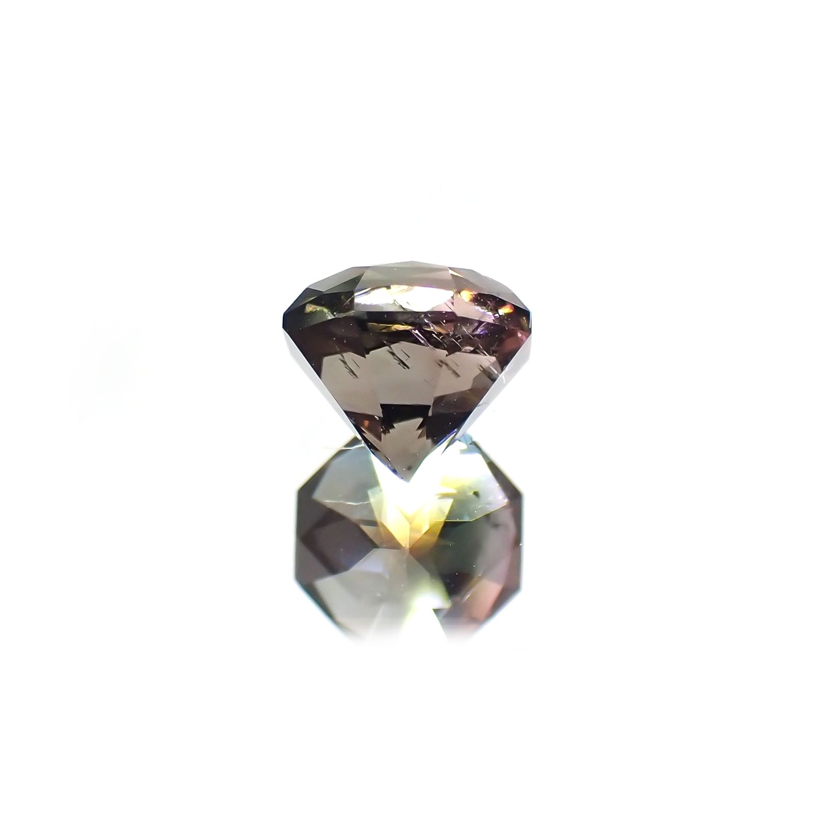 ◇オクタゴンカット◇バイカラートルマリンSA(宝石名バイカラー・トルマリン) ブラジル/アフリカ産 1.228ct ソ付(彩珠)[20129171]6.2×6.2mm前後