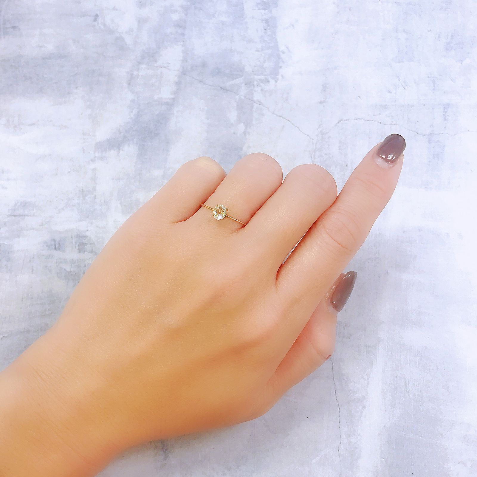 ◇カスタムカット◇オイルインクォーツ パキスタン産 0.42ct[221018530]5.1x4.2mm前後