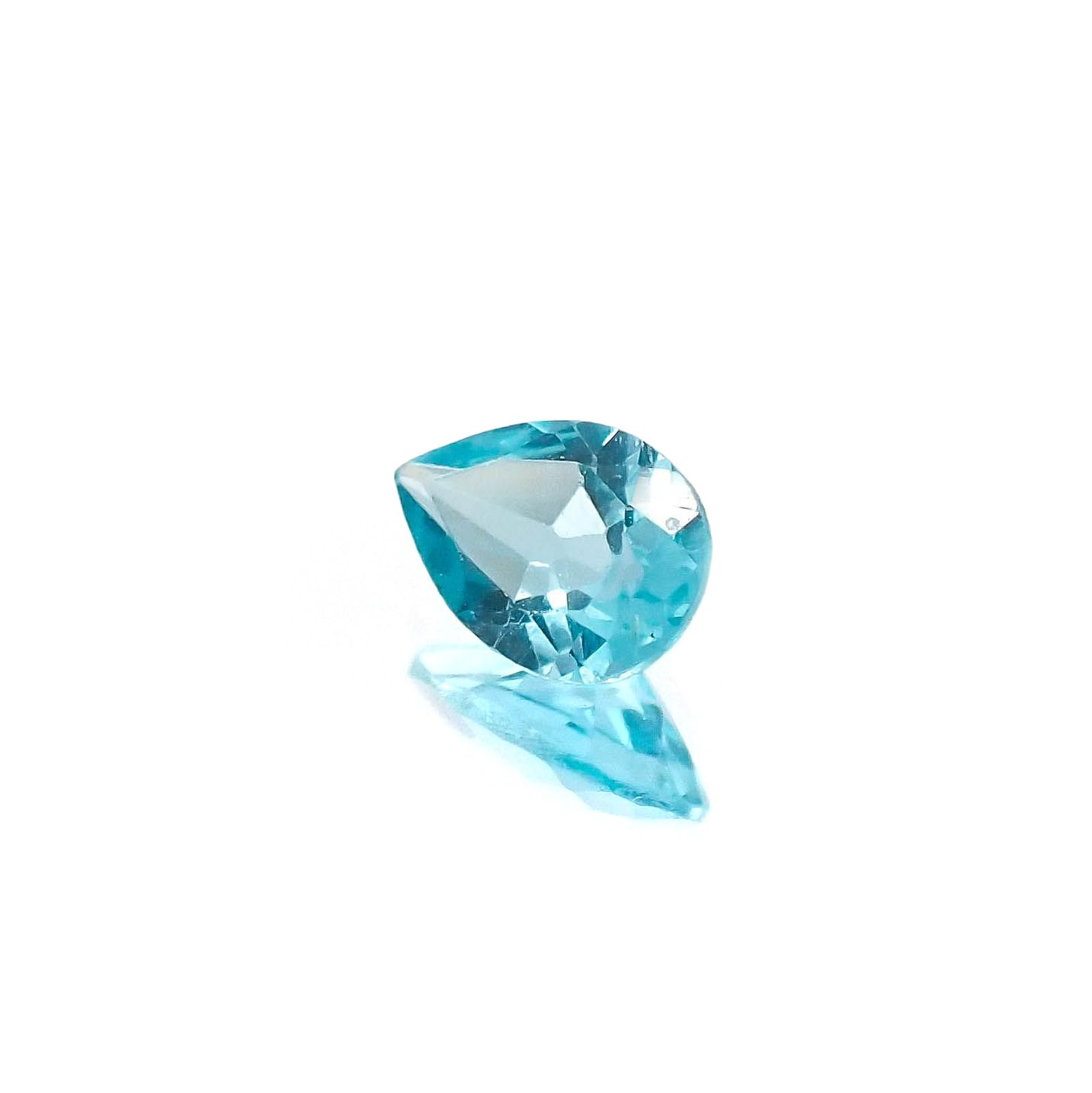 <ランダムセレクト1個販売> アパタイト ペアシェイプカット ブラジル産 0.35ct前後 / 6x4mm前後 [20074213-PAC]