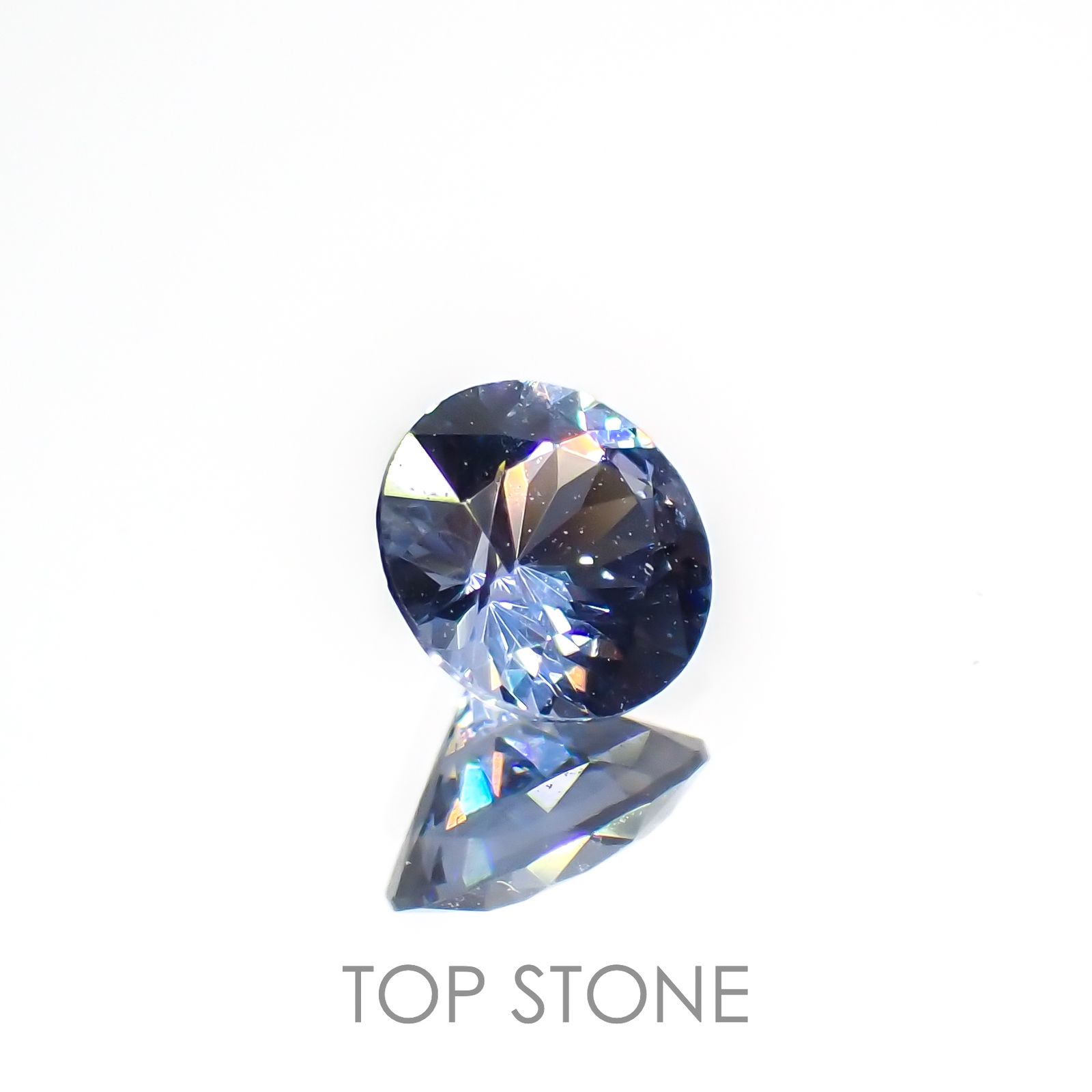 グレイッシュブルースピネル(宝石名スピネル)ビルマ/マダガスカル産 0.25ct 識別済[221219506]4x4mm前後