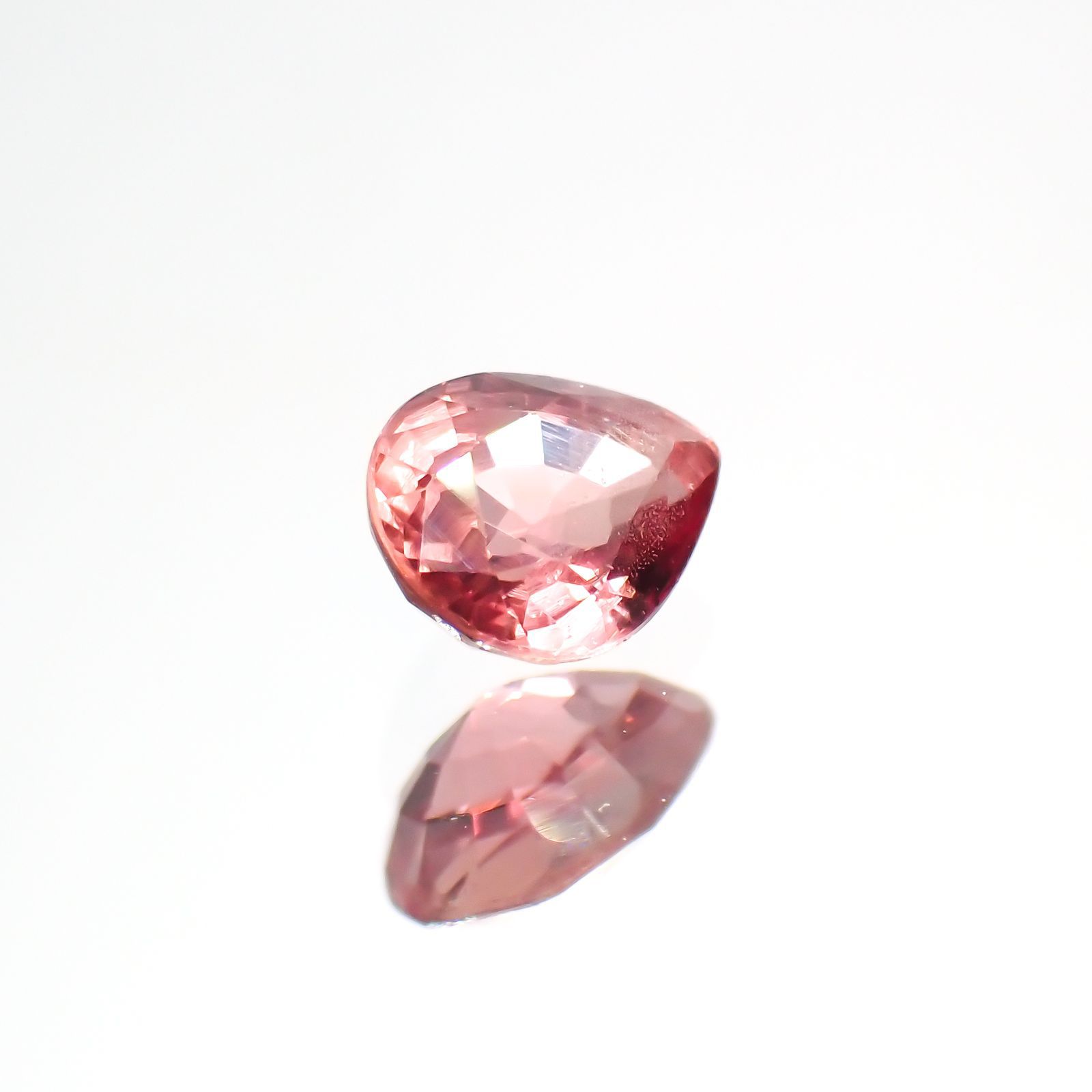 パパラチャサファイア 非加熱(宝石名サファイア/別名パパラチャ・サファイア)スリランカ産 0.42ct GIA鑑付[220113951]5.08x4.04mm前後