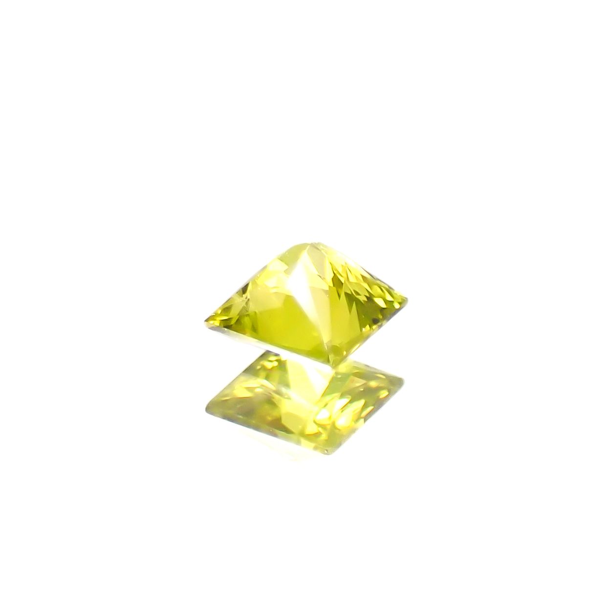◇プリンセスカット◇クリソベリル スリランカ/マダガスカル産 0.26ct [250330007]3.4x3.4mm前後