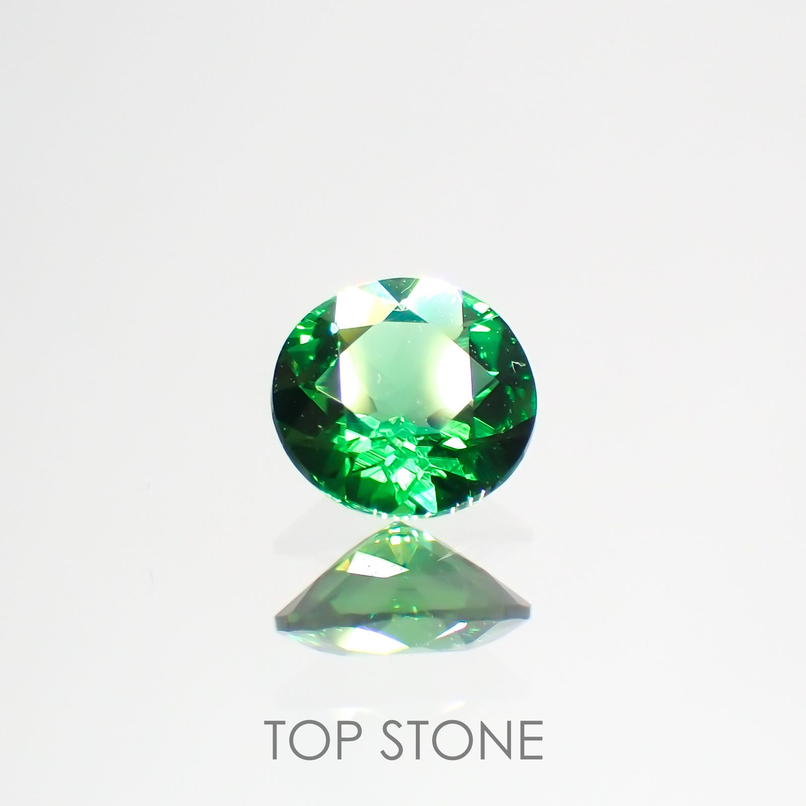 クロムトルマリン タンザニア産 0.24ct[220114165]4.2x4.2mm前後