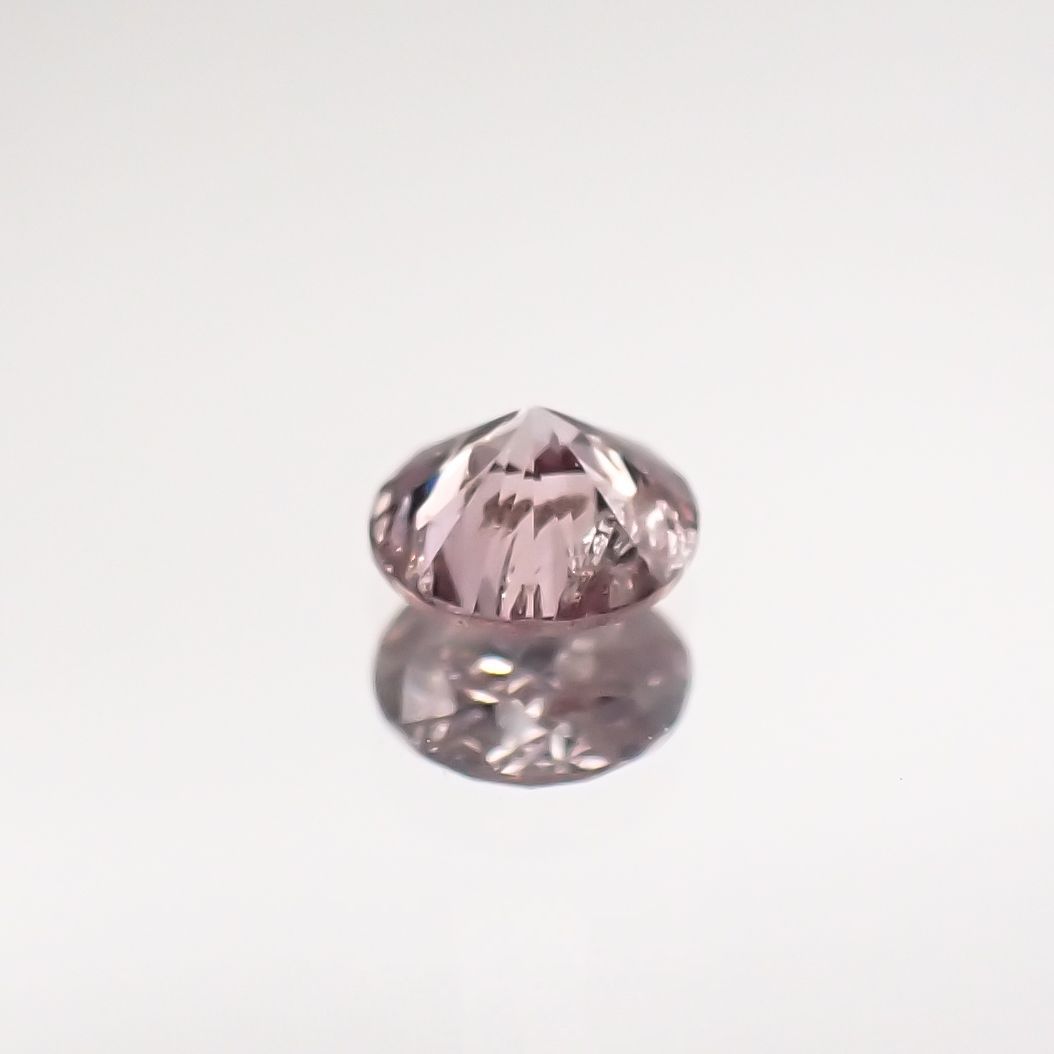 ピンクダイヤモンド(宝石名ダイヤモンド) I-2 / FANCY LIGHT BROWNISH PINK 0.097ct ソ付(CGL)[210711781]2.9×2.9mm前後