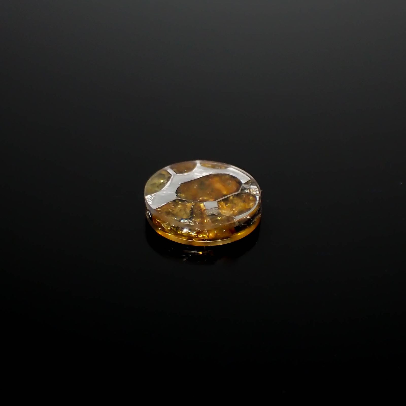 パラサイト隕石Sericho トリプレット 発見地:ケニア 3.97ct[240125718]12.1x12mm前後