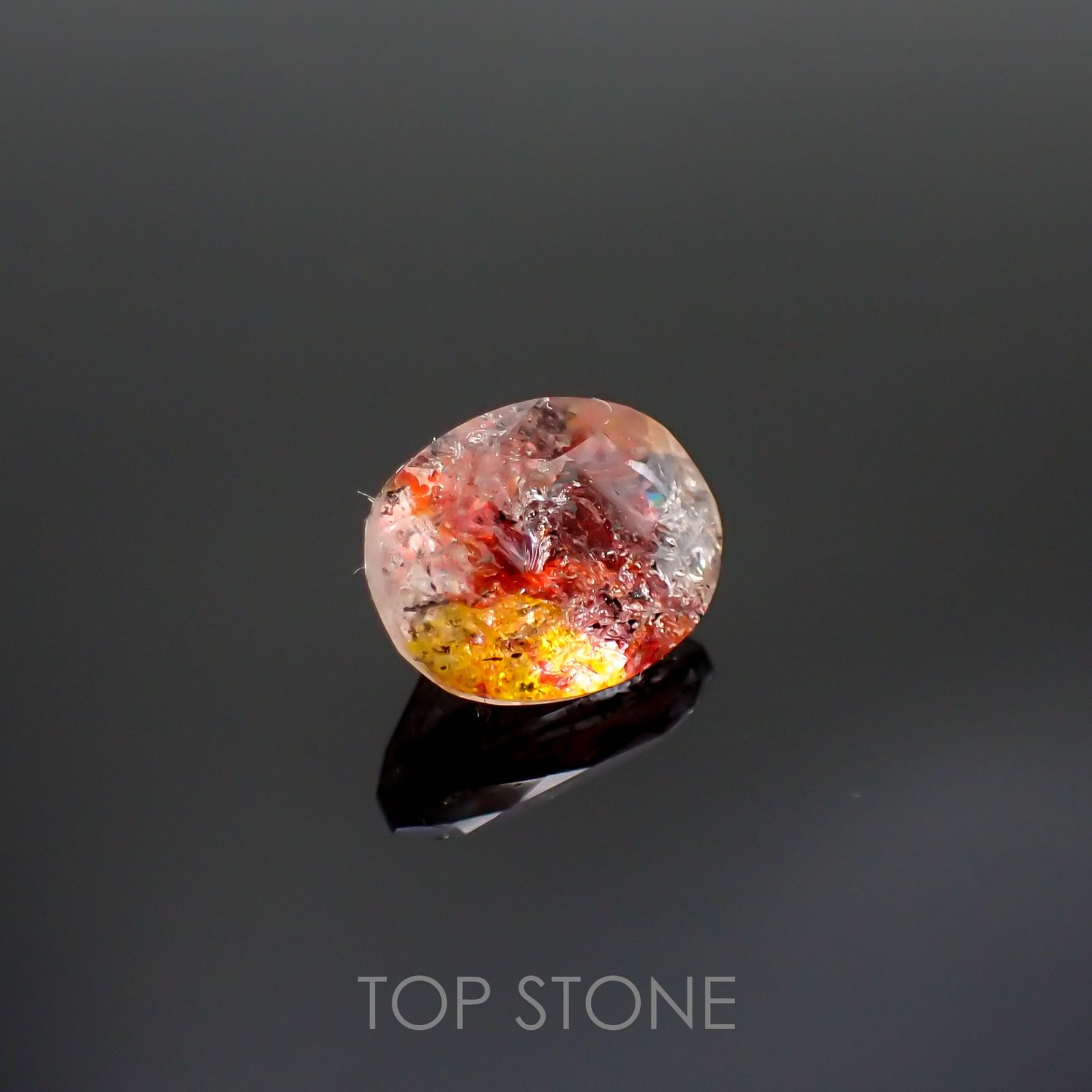 オーロラクォーツ ブラジル・ミナスジェライス産 2.23ct[220114368]9.7x7.4mm前後